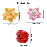 Valentine's Day Engaging Snuffle Flower Dog Toy with Hidden Treat and Squeaker - GreenFur