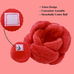 Valentine's Day Engaging Snuffle Flower Dog Toy with Hidden Treat and Squeaker - GreenFur