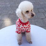 Valentine's Day Heart Print Four Legged Jumpsuit for Small to Medium Dogs - GreenFur