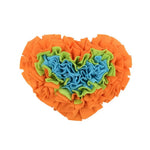 Valentine's Day Heart Rose Design Snuffle Mat Interactive Slow Feeding Toy for Dog Cat and Small Pet - GreenFur