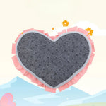 Valentine's Day Heart Rose Design Snuffle Mat Interactive Slow Feeding Toy for Dog Cat and Small Pet - GreenFur