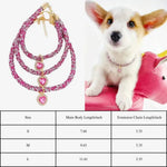 Valentine's Day Heart - Shaped Crystal Pet Necklace for Cats and Dogs - GreenFur