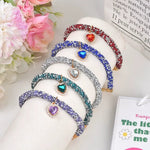 Valentine's Day Heart - Shaped Crystal Pet Necklace for Cats and Dogs - GreenFur