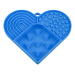 Valentine's Day Heart - Shaped Non - Slip Slow Feed Design Silicone Pet Lick Mat - GreenFur