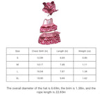 Valentine's Day Leopard Print Bikini Beach Swimsuit Puppy Bathing Dress Suit with Hat - GreenFur