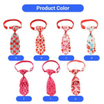 Valentine's Day Pet Bow Tie Stylish Heart Pattern Dog and Cat Neckwear Accessory - GreenFur