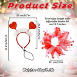 Valentine's Day Pet Decoration Set Dog Neckband Headband Party Accessories - GreenFur