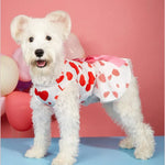 Valentine's Day Pet Dress Mesh Skirt Princess Style Outfit for Small Dog and Cat - GreenFur