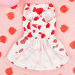 Valentine's Day Pet Dress Mesh Skirt Princess Style Outfit for Small Dog and Cat - GreenFur
