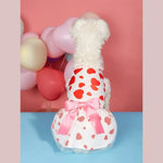 Valentine's Day Pet Dress Mesh Skirt Princess Style Outfit for Small Dog and Cat - GreenFur