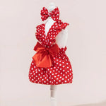 Valentine's Day Pet Formal Dress Bow Decor Princess Style Outfit for Cat and Dog - GreenFur