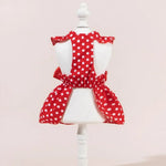 Valentine's Day Pet Formal Dress Bow Decor Princess Style Outfit for Cat and Dog - GreenFur