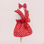 Valentine's Day Pet Formal Dress Bow Decor Princess Style Outfit for Cat and Dog - GreenFur