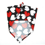 Valentine's Day Pet Heart Bandana for Dogs Wedding Holiday Accessories - GreenFur