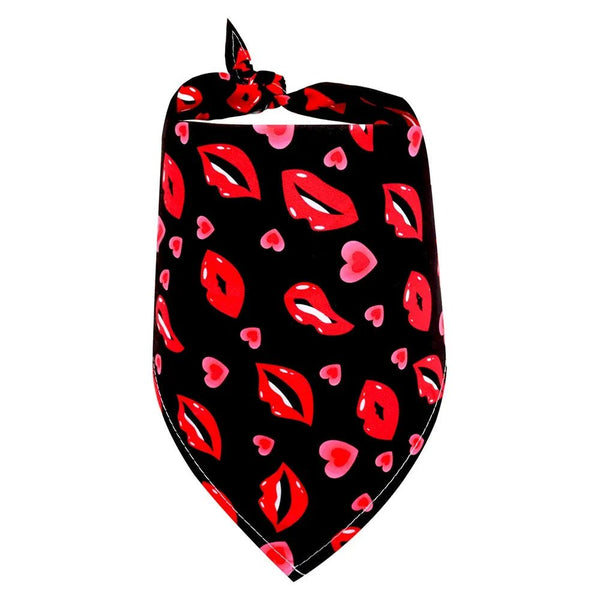 Valentine's Day Pet Heart Bandana for Dogs Wedding Holiday Accessories - GreenFur