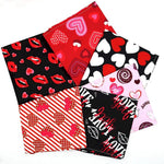 Valentine's Day Pet Heart Bandana for Dogs Wedding Holiday Accessories - GreenFur