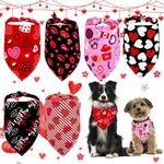 Valentine's Day Pet Heart Bandana for Dogs Wedding Holiday Accessories - GreenFur