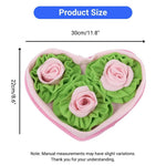 Valentine's Day Pet Sniffing Mat with Rose Pattern Heart Shape Puzzle Toy for Cats and Dogs Slow Feeder and Enrichment - GreenFur