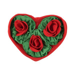 Valentine's Day Pet Sniffing Mat with Rose Pattern Heart Shape Puzzle Toy for Cats and Dogs Slow Feeder and Enrichment - GreenFur