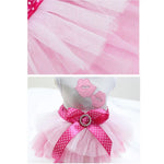 Valentine's Day Pet Tulle Dress with Lip Shape Design - GreenFur