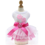 Valentine's Day Pet Tulle Dress with Lip Shape Design - GreenFur