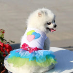 Valentine's Day Pet Tulle Dress with Lip Shape Design - GreenFur