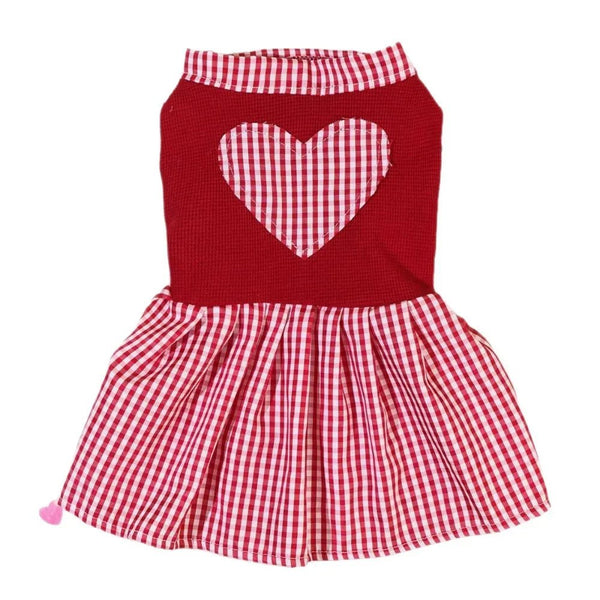 Valentine's Day Princess Dress Summer Cat Clothing Valentine Theme Outfit - GreenFur