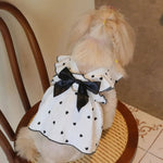 Valentine's Day Soft Fabric Ruffled Heart Harness Pet Dress with Reinforced D Ring - GreenFur