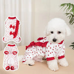 Valentine's Day Spring Autumn Pet Clothing Four Leg Outfit Dog Apparel - GreenFur