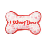Valentine's Day Teeth Cleaning Squeaky Bone Plush Pet Toy for Dogs - GreenFur