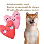 Valentine's Day Teeth Cleaning Squeaky Plush Pet Toy for Dogs - GreenFur