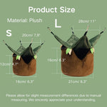 Ventilated Sun Protection Hanging Plush Bird Nest with PE Base - GreenFur