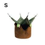 Ventilated Sun Protection Hanging Plush Bird Nest with PE Base - GreenFur