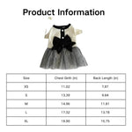 Vintage Pet Clothes Little Fragrance Bow Summer Dog Dress - GreenFur