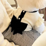 Vintage Pet Clothes Little Fragrance Bow Summer Dog Dress - GreenFur