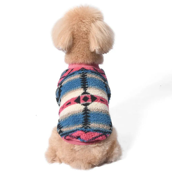 Vintage Print Comfortable Elastic Plush Pet Sweatshirt for Dogs - GreenFur