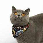 Vintage Print Cotton Pet Bibs for Dogs and Cats - GreenFur