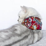 Vintage Print Cotton Pet Bibs for Dogs and Cats - GreenFur