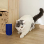 Wall Corner Massage Brush Easy to Install Cat Soft Comb Self Groomer Scratcher - GreenFur
