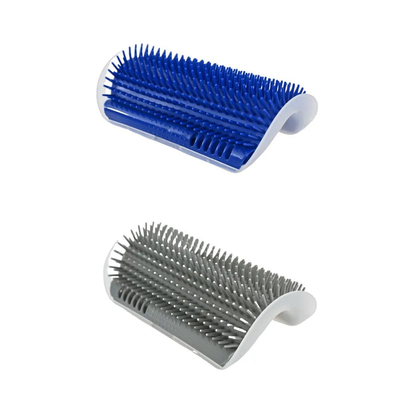 Wall Corner Massage Brush Easy to Install Cat Soft Comb Self Groomer Scratcher - GreenFur