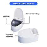 Wall Mounted Parrot Toilet Removable Plastic Tray for Small Birds Feeding or Waste Management - GreenFur