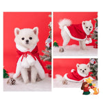 Warm Christmas Cloak Dog Cape Hooded Pet Winter Outfit - GreenFur