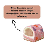 Warm Comfortable Winter Hamster Plush Bed For Small Pets - GreenFur