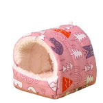 Warm Comfortable Winter Hamster Plush Bed For Small Pets - GreenFur