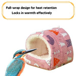 Warm Comfortable Winter Hamster Plush Bed For Small Pets - GreenFur