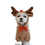 Warm Dog Winter Clothes Cute Deer Dog Coat Hoodies - GreenFur