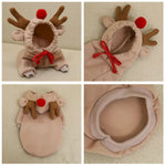 Warm Dog Winter Clothes Cute Deer Dog Coat Hoodies - GreenFur