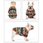 Warm Elastic Plush Pet Sweatshirt with Vintage Print for Dogs - GreenFur
