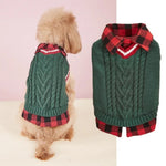 Warm Fashionable Retro Knitted Dog Sweater - GreenFur