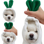 Warm Fleece Hoodies with Mooli Radish Design for Pets - GreenFur